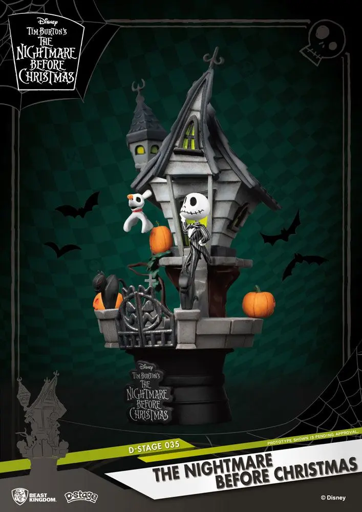 Nightmare before Christmas D-Stage PVC Diorama Jack's Haunted House 15 cm fotografija izdelka