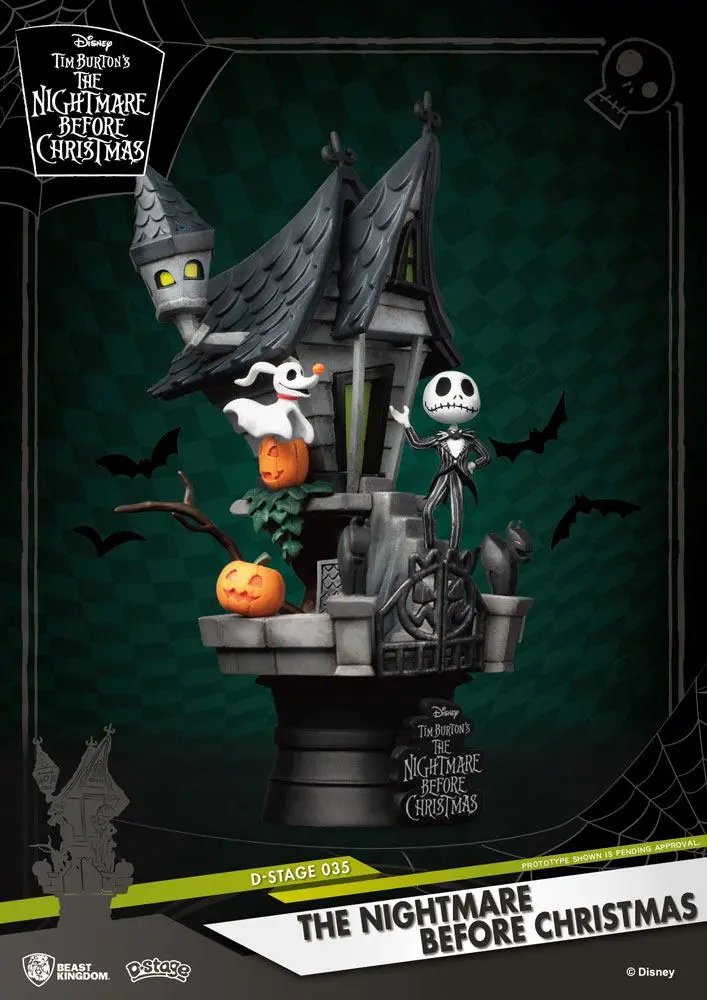 Nightmare before Christmas D-Stage PVC Diorama Jack's Haunted House 15 cm fotografija izdelka