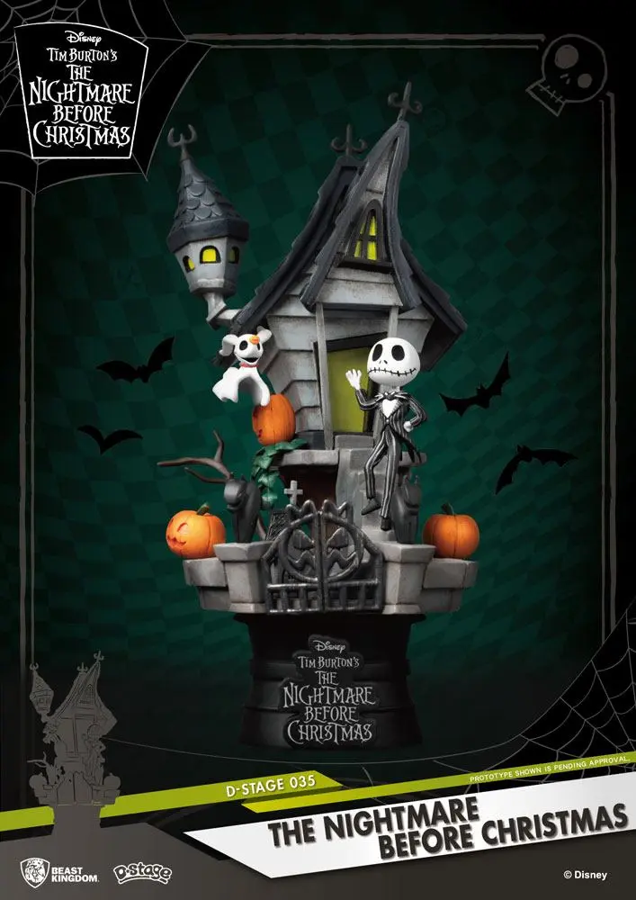 Nightmare before Christmas D-Stage PVC Diorama Jack's Haunted House 15 cm fotografija izdelka