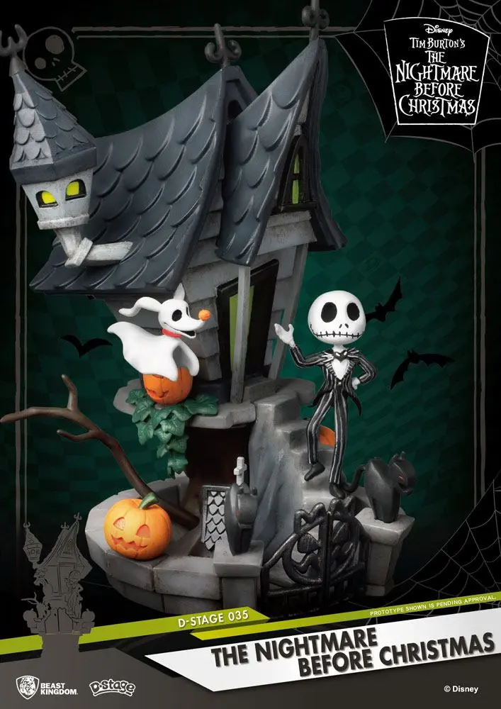 Nightmare before Christmas D-Stage PVC Diorama Jack's Haunted House 15 cm fotografija izdelka