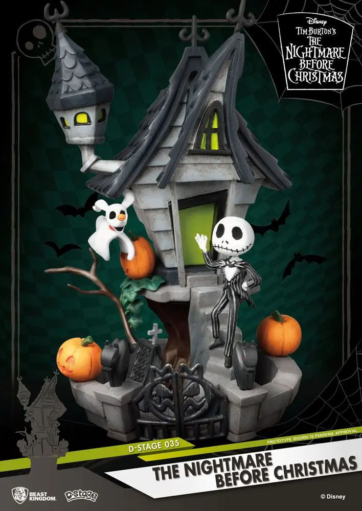 Nightmare before Christmas D-Stage PVC Diorama Jack's Haunted House 15 cm fotografija izdelka