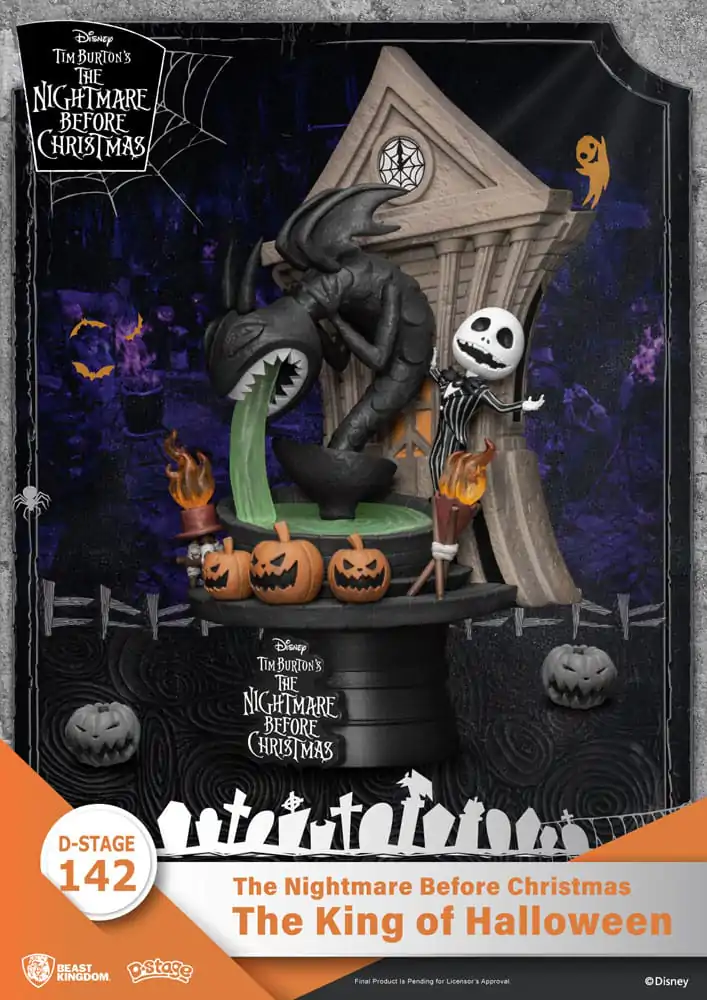 Nightmare before Christmas D-Stage PVC Diorama The King of Halloween 15 cm fotografija izdelka