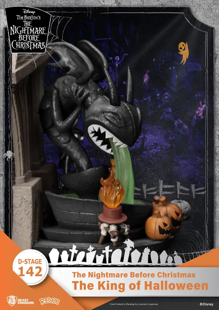 Nightmare before Christmas D-Stage PVC Diorama The King of Halloween 15 cm fotografija izdelka