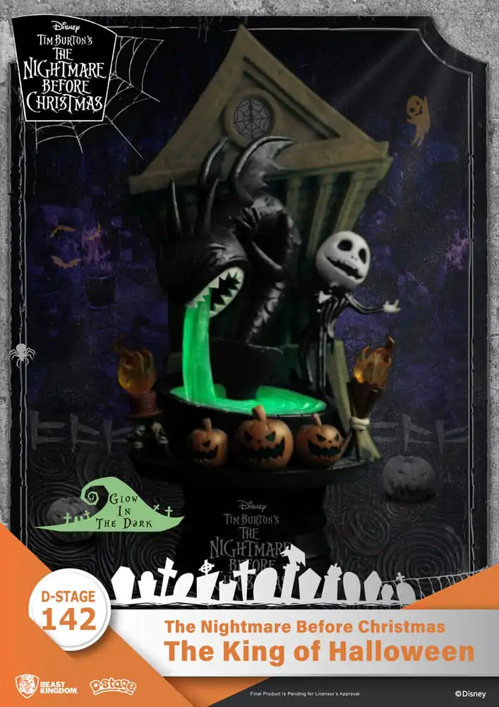 Nightmare before Christmas D-Stage PVC Diorama The King of Halloween 15 cm fotografija izdelka