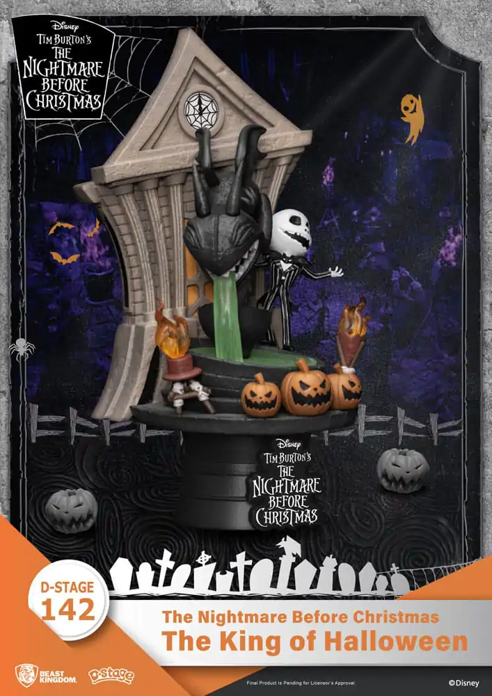 Nightmare before Christmas D-Stage PVC Diorama The King of Halloween 15 cm fotografija izdelka