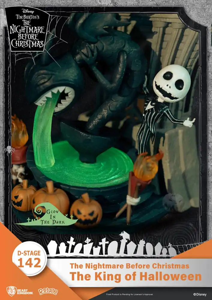 Nightmare before Christmas D-Stage PVC Diorama The King of Halloween 15 cm fotografija izdelka