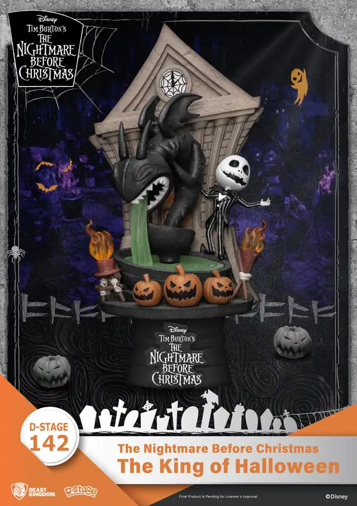 Nightmare before Christmas D-Stage PVC Diorama The King of Halloween 15 cm fotografija izdelka