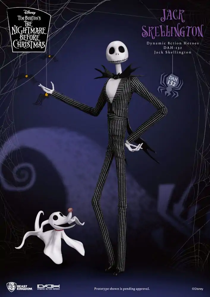 Nightmare before Christmas Dynamic 8ction Heroes akcijska figura 1/9 Jack 21 cm fotografija izdelka