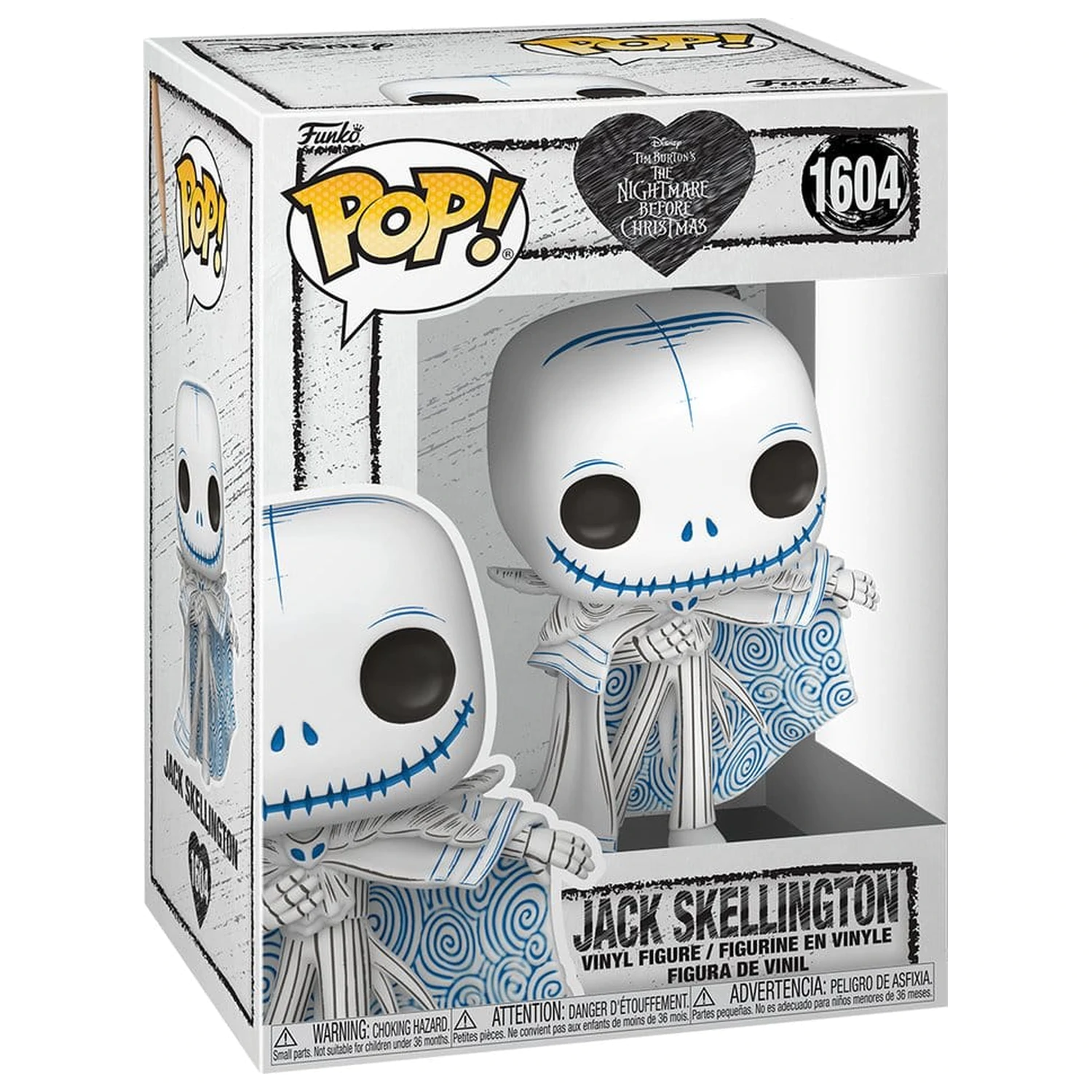 Nightmare before Christmas Funko POP! Disney vinilna figura Valentine's Day 2027 Jack(Sketched) 9 cm fotografija izdelka