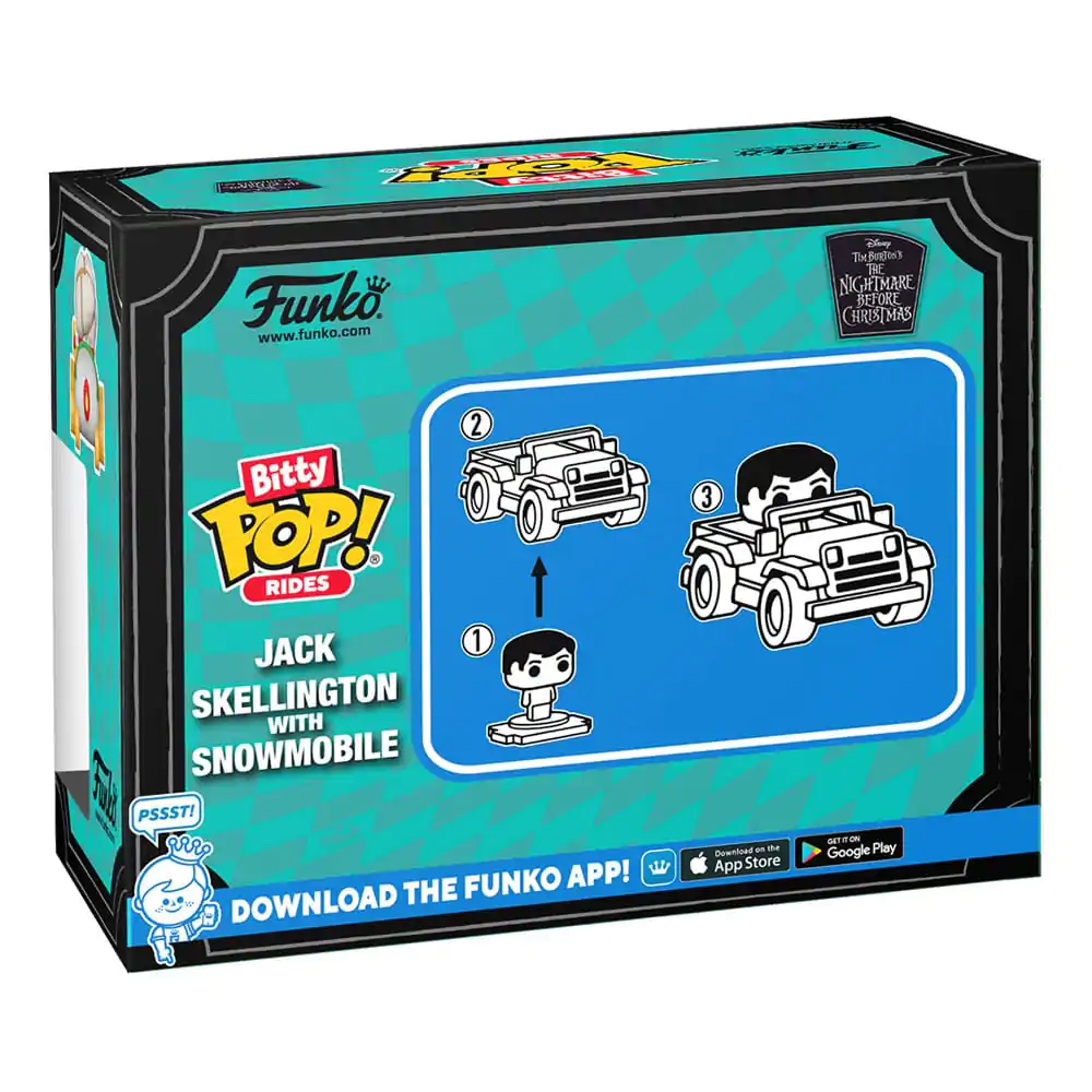 Nightmare before Christmas Funko POP! Rides Vinyl Figura Jack Skellington s Snowmobile 2,5 cm fotografija izdelka