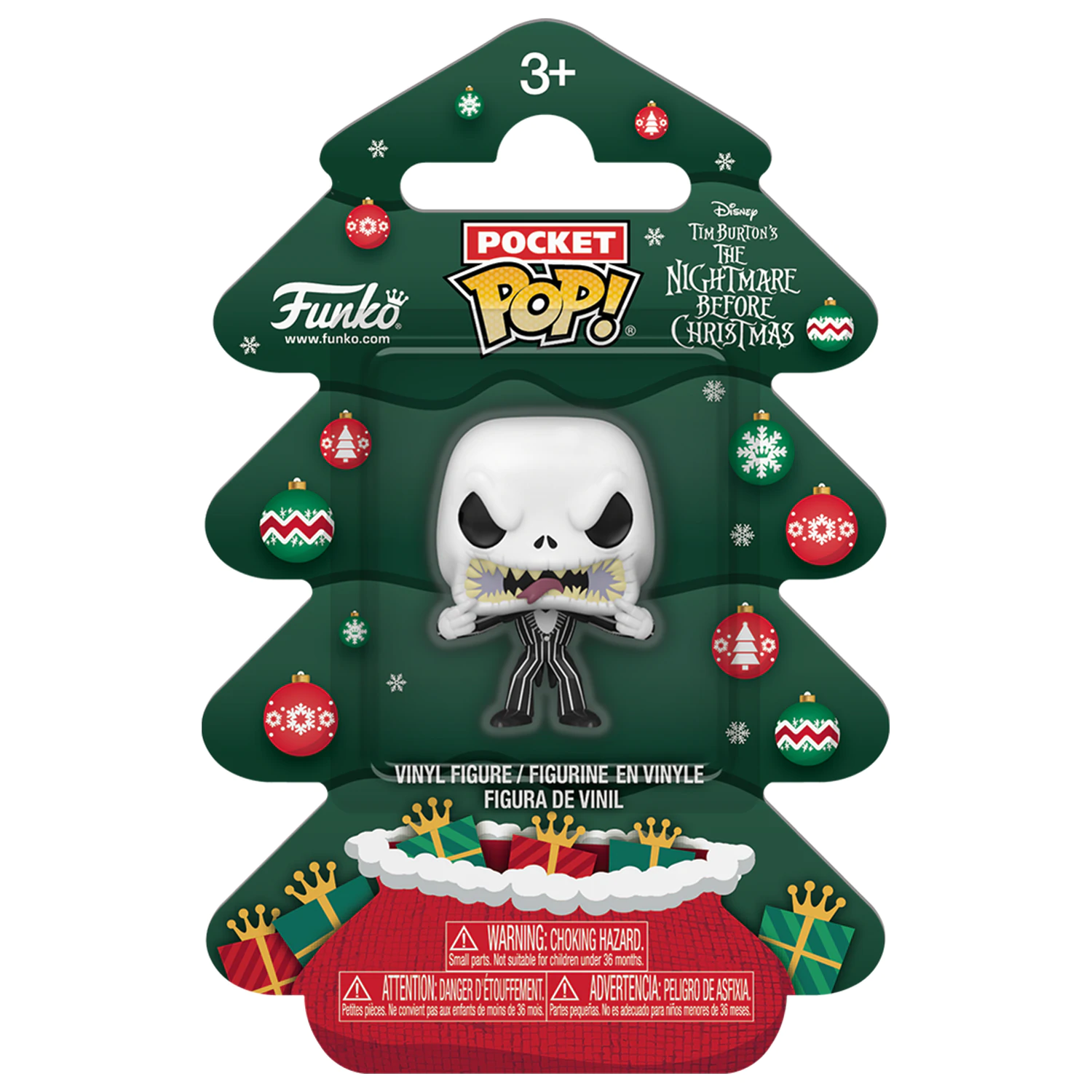 Nightmare before Christmas Holiday 2025 žepna Funko POP! vinilna figura Jack Tree Holiday Box 4 cm fotografija izdelka