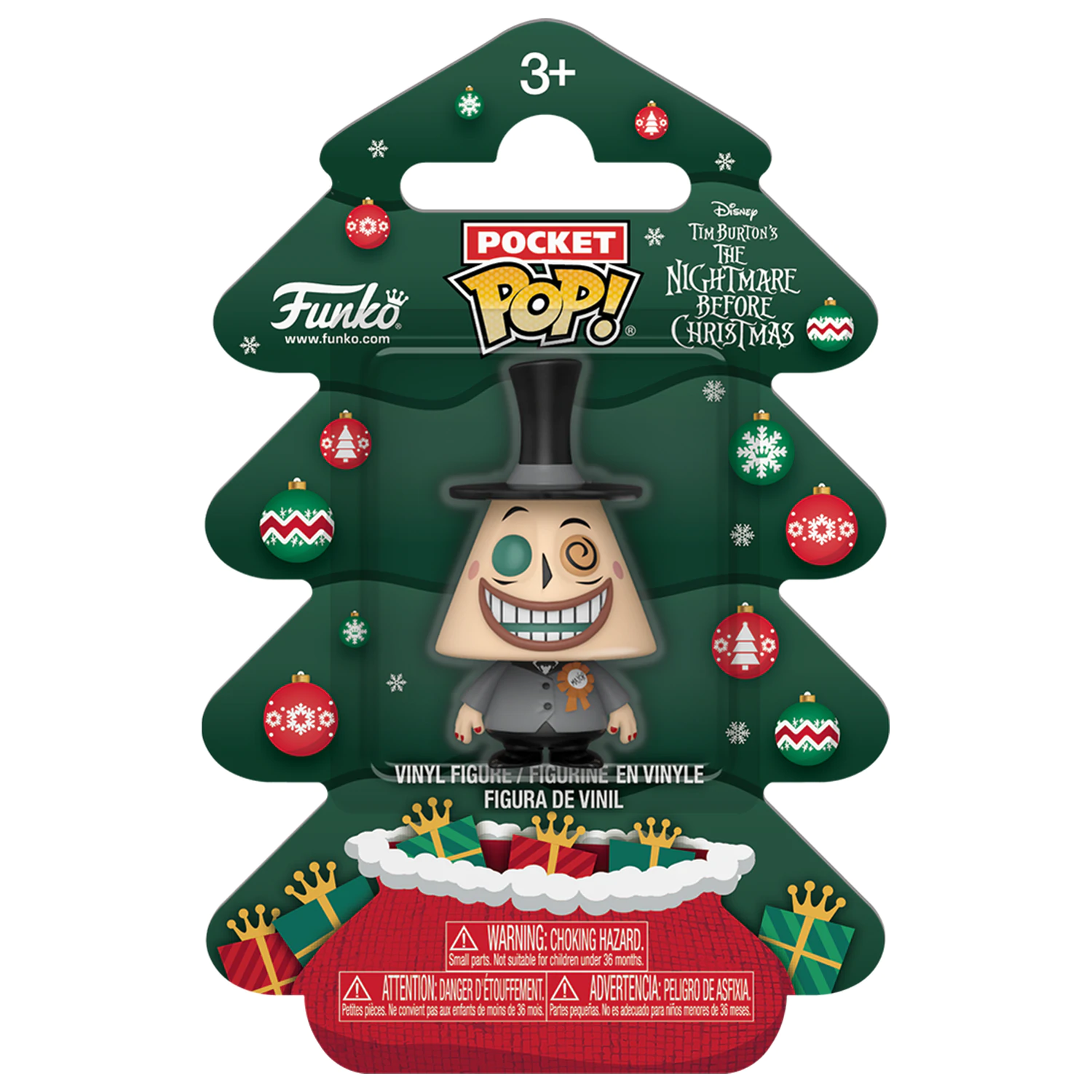 Nightmare before Christmas Holiday 2025 žepna Funko POP! vinilna figura Mayor Tree Holiday Box 4 cm fotografija izdelka