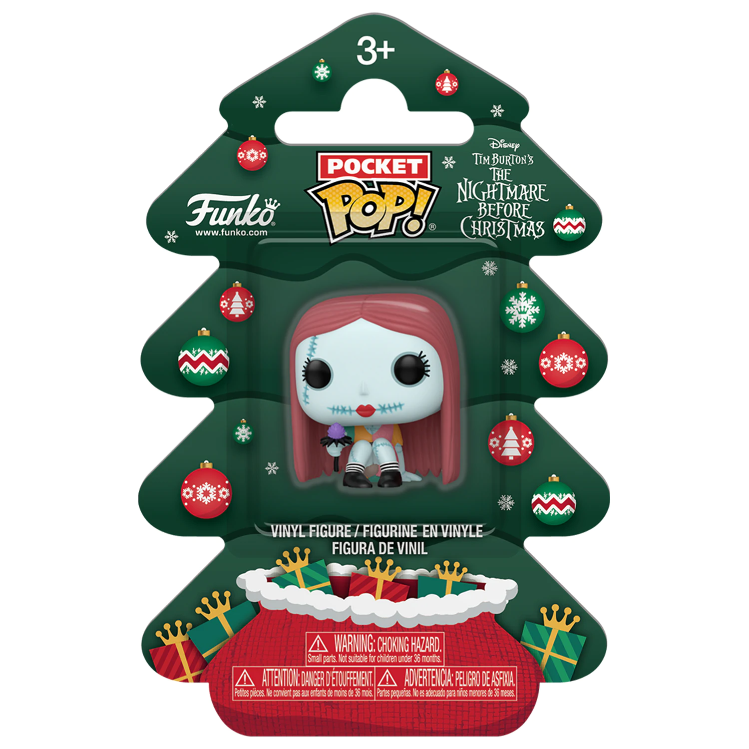 Nightmare before Christmas Praznična 2025 Žepna Funko POP! Vinilna figura Sally Drevo Praznična škatla 4 cm fotografija izdelka
