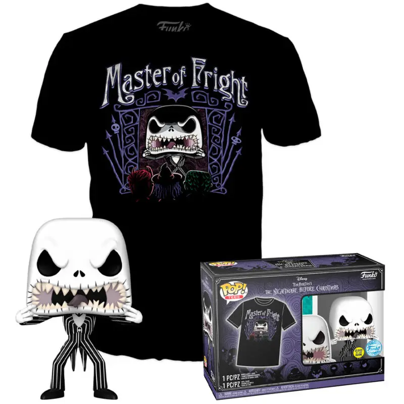 Nightmare Before Christmas Jack Skellington Funko POP figura & majica box Exkluzív fotografija izdelka