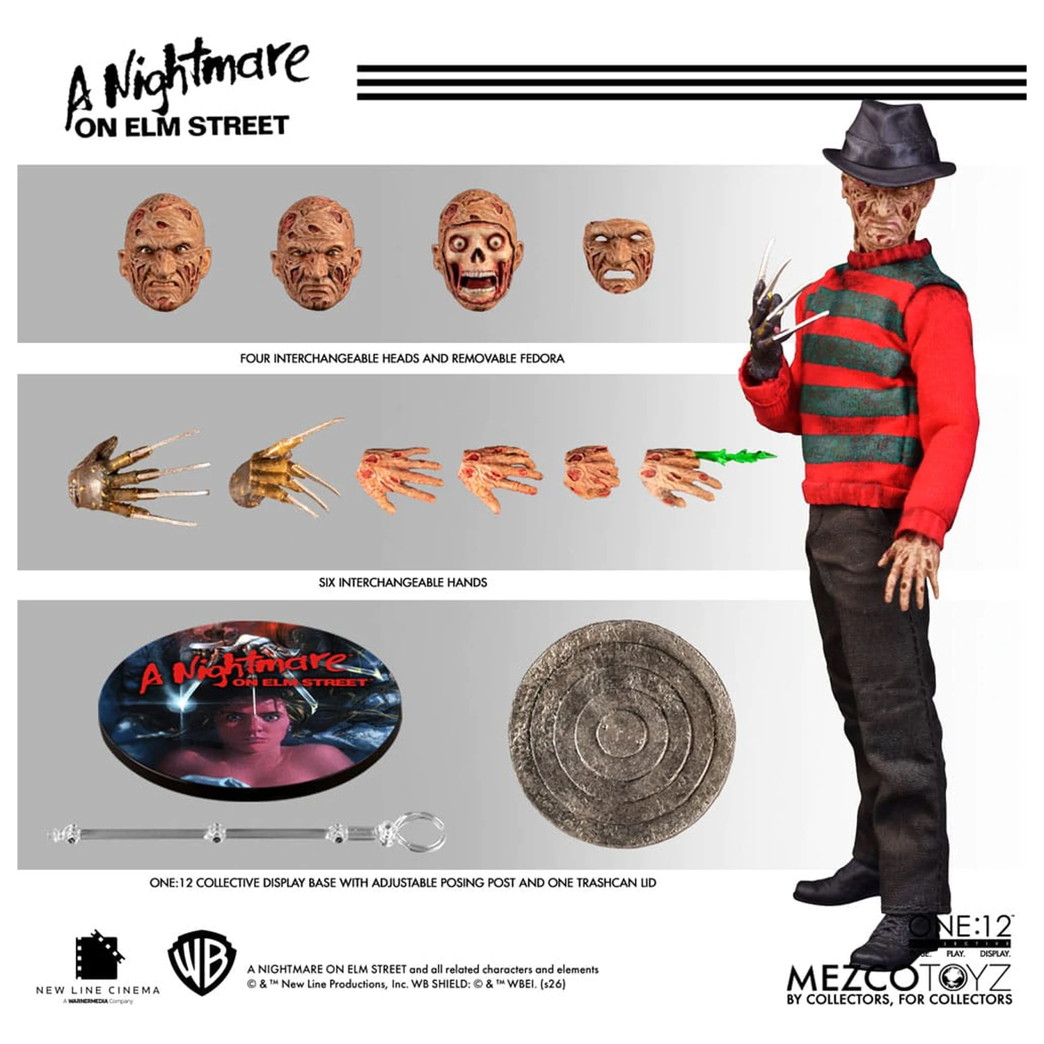 Nightmare On Elm Street akcijska figura 1/12 Freddy Krueger 17 cm fotografija izdelka