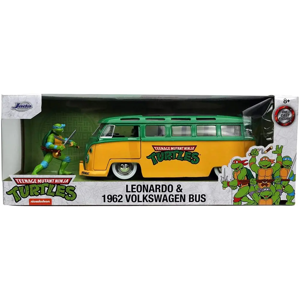 Teenage Mutant Ninja Turtles Diecast Model 1/24 1962 VW Bus Leonardo - modelček iz tlačno litega materiala v merilu 1/24 fotografija izdelka