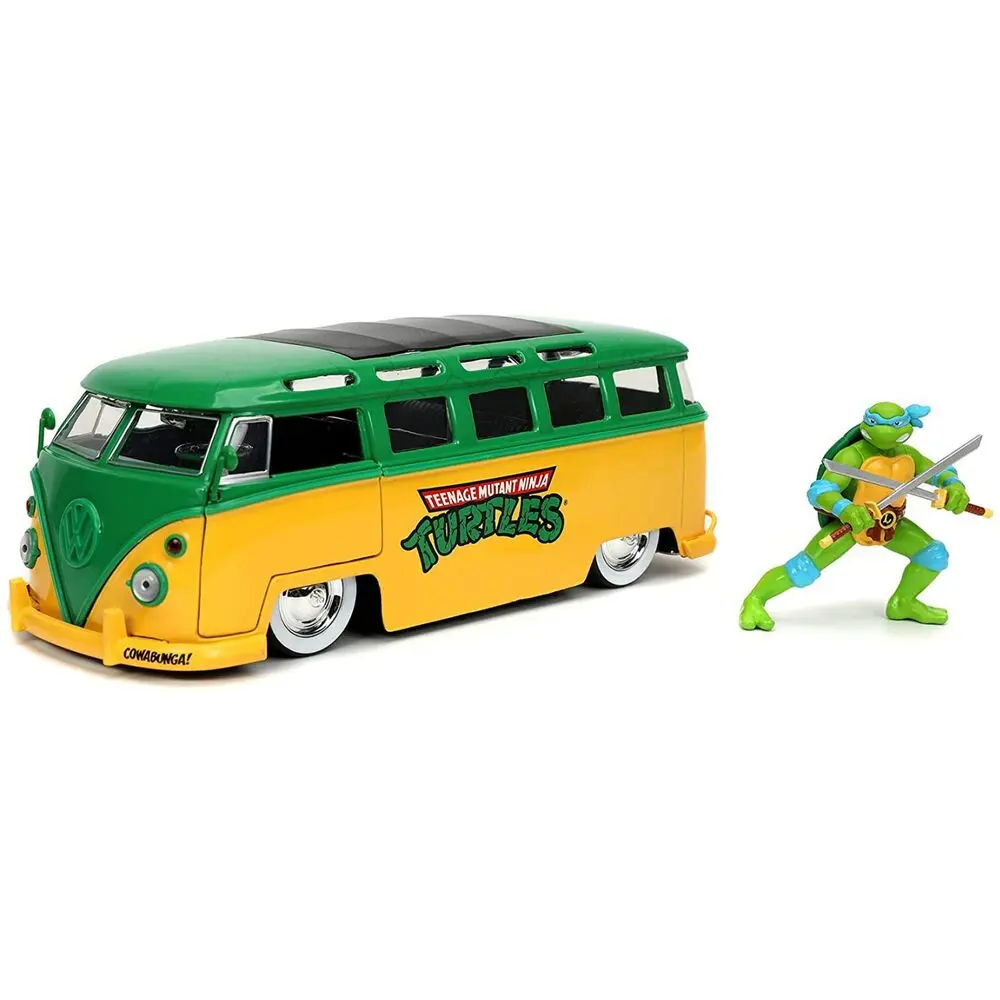 Teenage Mutant Ninja Turtles Diecast Model 1/24 1962 VW Bus Leonardo - modelček iz tlačno litega materiala v merilu 1/24 fotografija izdelka