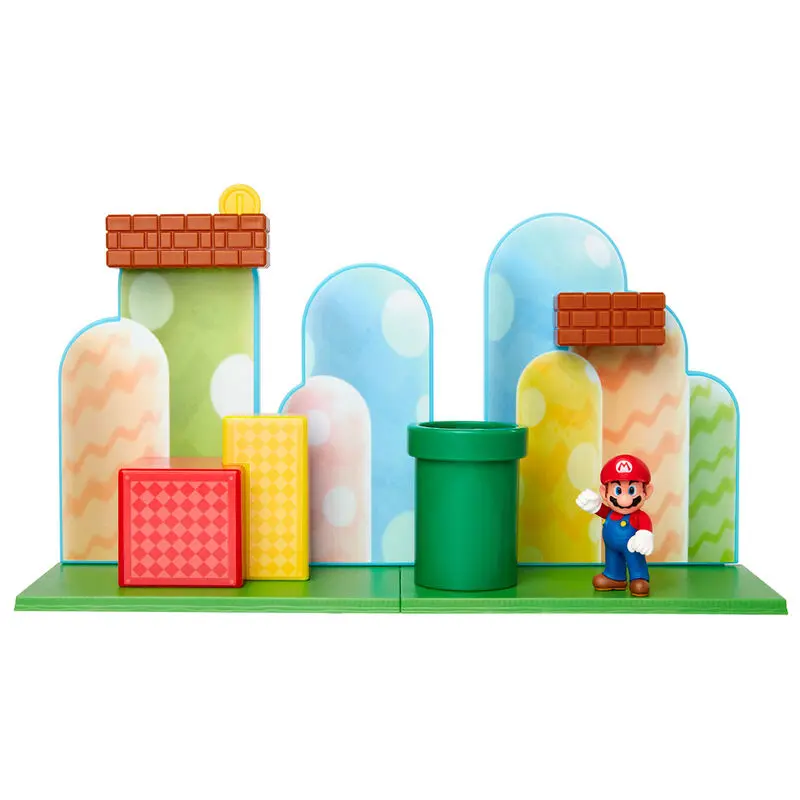 World of Nintendo Super Mario Igralni Set Acorn Plains fotografija izdelka