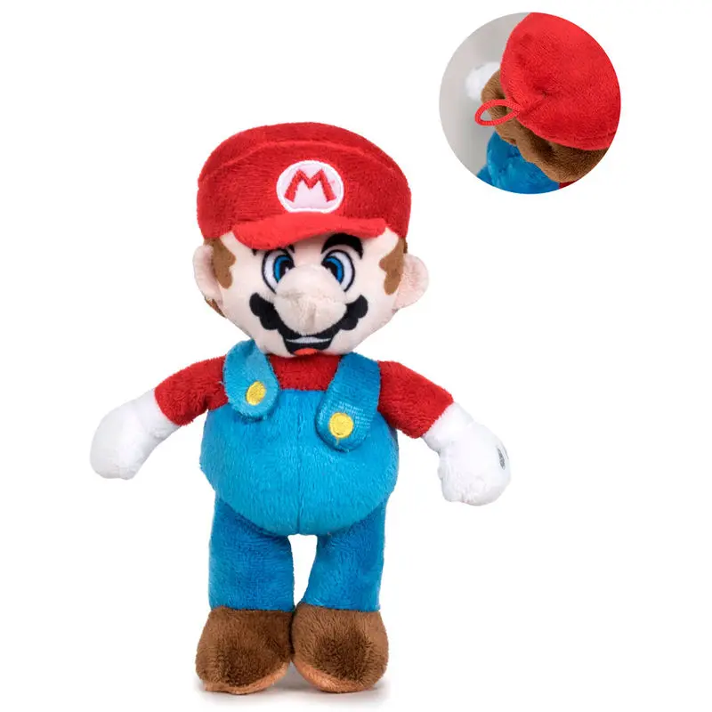 Nintendo Super Mario Bros Mario mehka plišasta igrača 18 cm fotografija izdelka