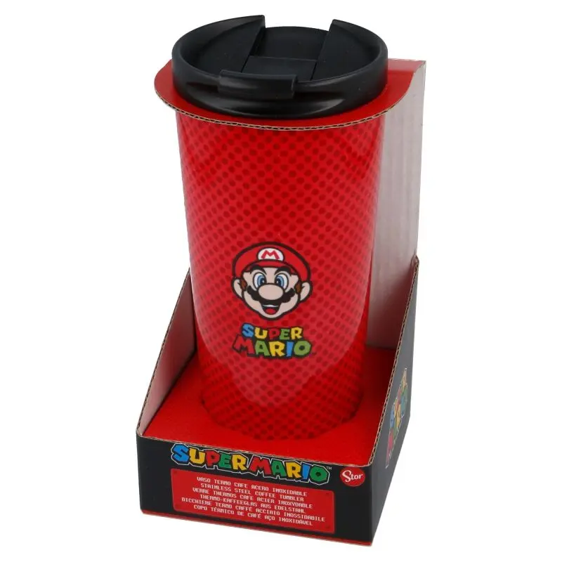 Nintendo Super Mario Bros nerjavno jeklen potovalni lonček za kavo 425 ml fotografija izdelka