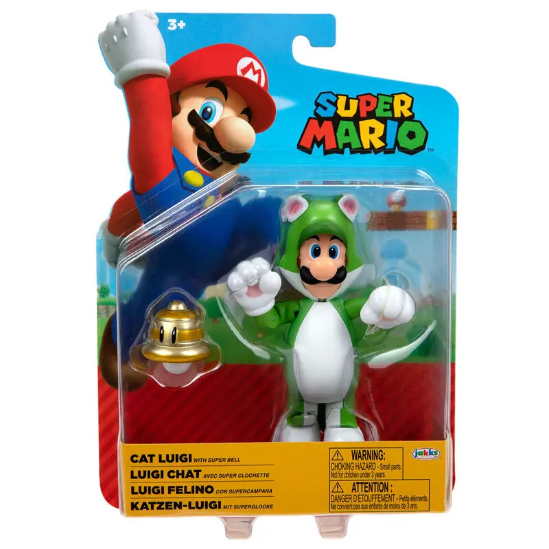 Nintendo Super Mario Mačji Luigi figurica 10 cm fotografija izdelka