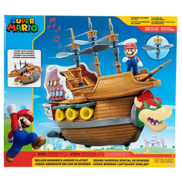 Nintendo Super Mario Deluxe Igrača Letalo Bowser playset fotografija izdelka