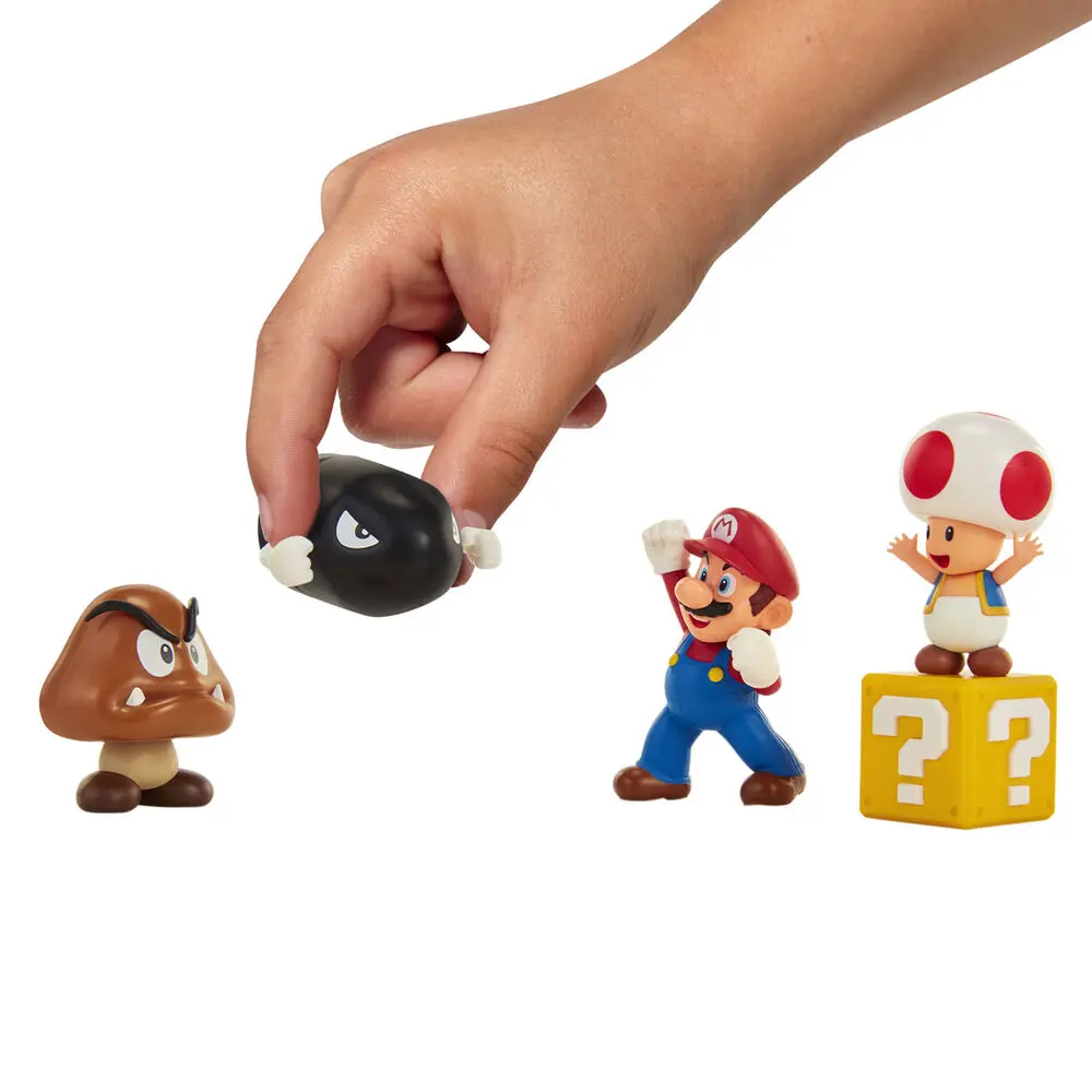 World of Nintendo Mini Figure 5-Pack New Super Mario Bros. U Acorn Plains 6 cmSvet Nintenda Mini figurice 5-Pack New Super Mario Bros. U Acorn Plains 6 cm fotografija izdelka