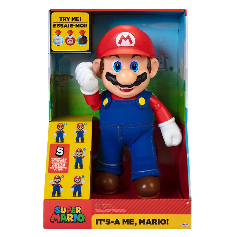 World of Nintendo Govoreča akcijska figura It's-A Me! Mario 30 cm fotografija izdelka