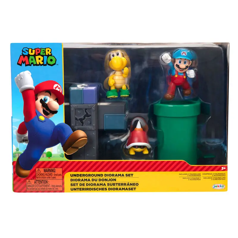 World of Nintendo Super Mario Diorama Set Podzemni *komplet* fotografija izdelka