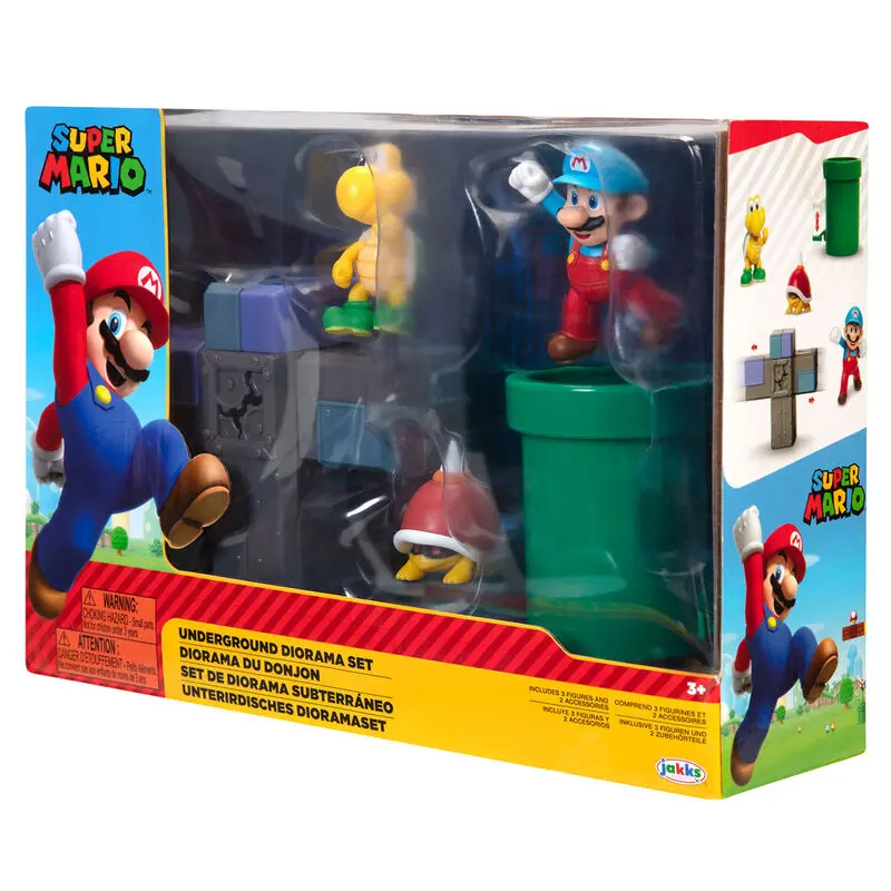 World of Nintendo Super Mario Diorama Set Podzemni *komplet* fotografija izdelka