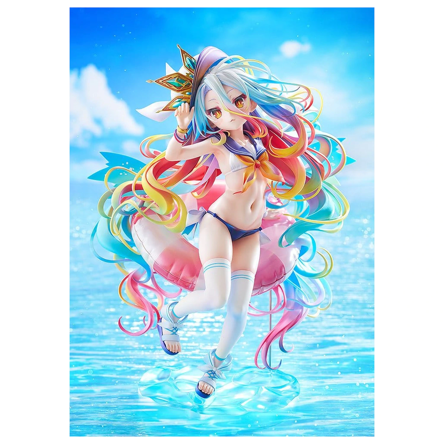No Game No Life kip 1/7 Shiro: Sailor-Style Swimsuit Ver. 24 cm fotografija izdelka