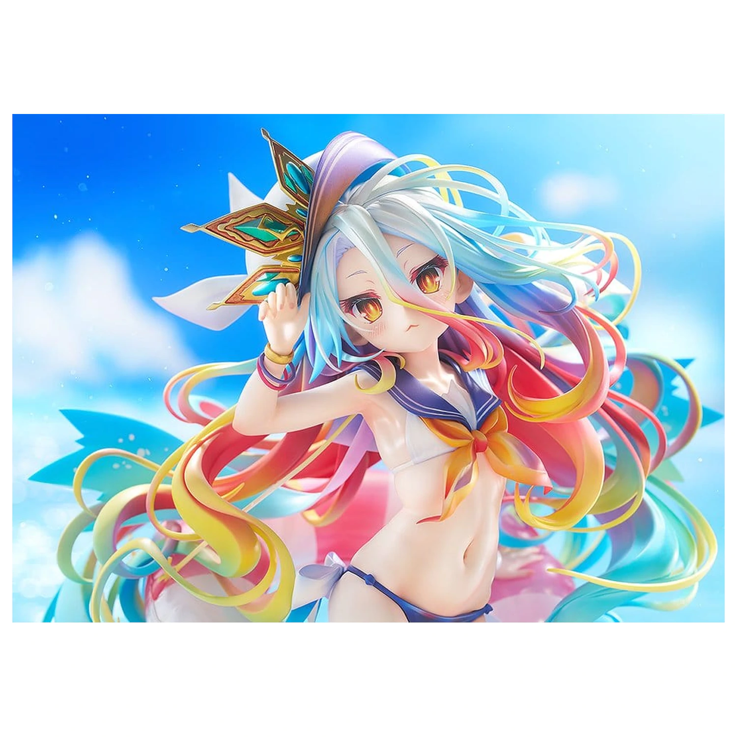 No Game No Life kip 1/7 Shiro: Sailor-Style Swimsuit Ver. 24 cm fotografija izdelka