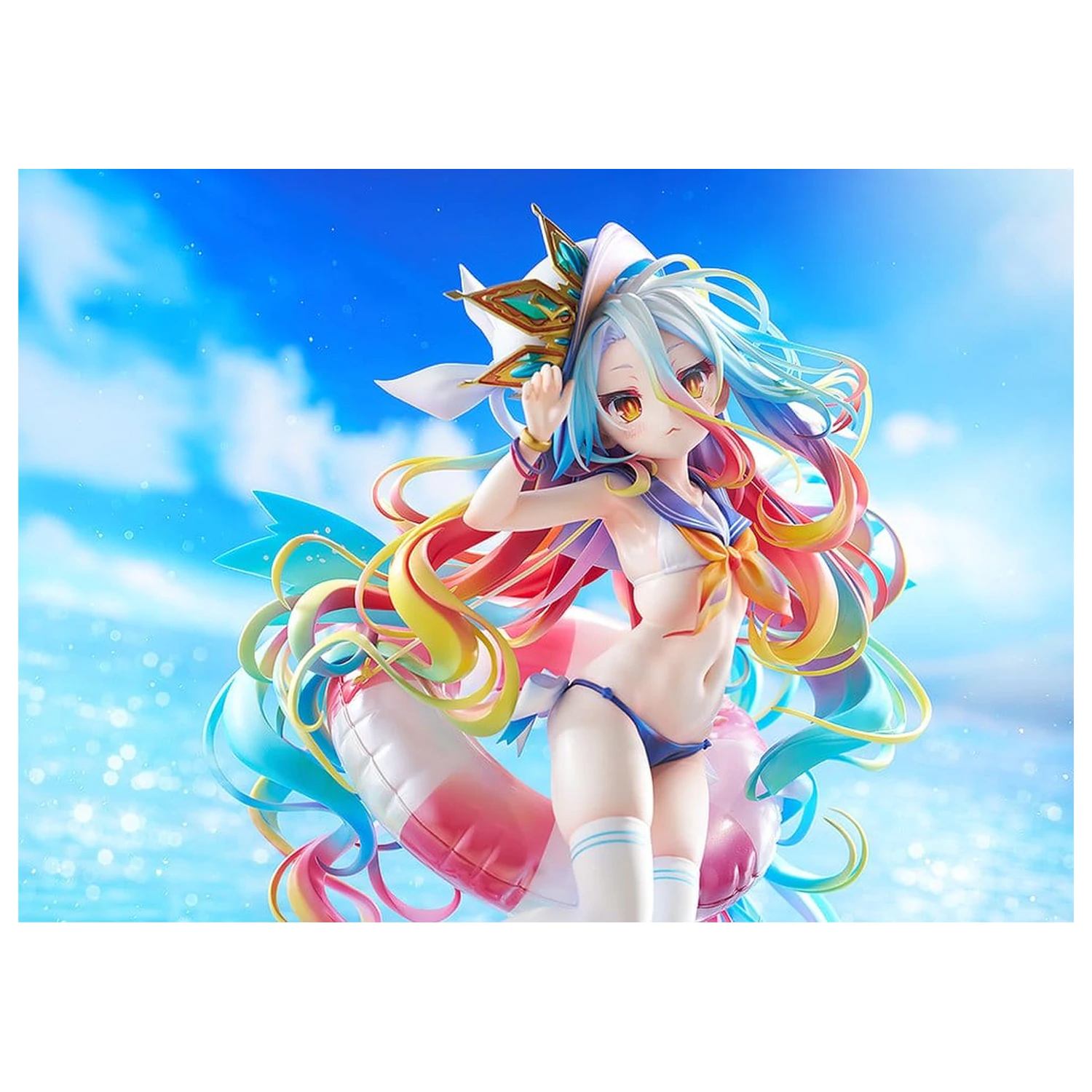 No Game No Life kip 1/7 Shiro: Sailor-Style Swimsuit Ver. 24 cm fotografija izdelka