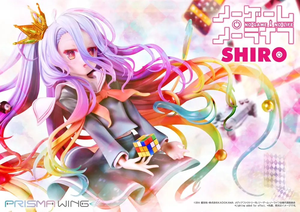 No Game No Life Prisma Wing PVC Kip 1/7 Shiro 27 cm fotografija izdelka