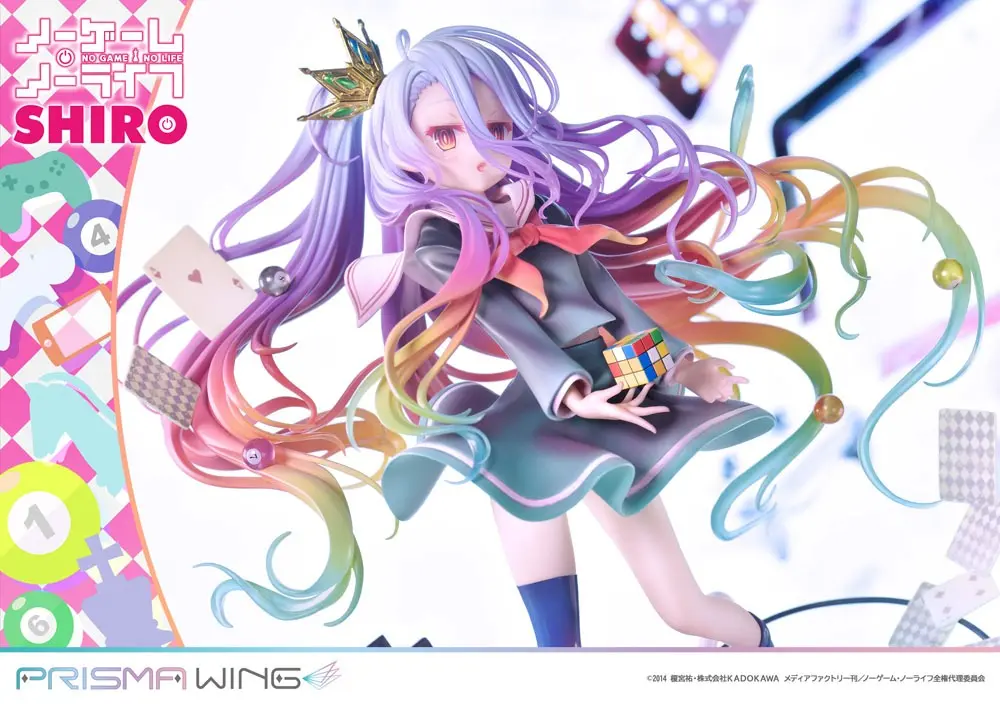 No Game No Life Prisma Wing PVC Kip 1/7 Shiro 27 cm fotografija izdelka