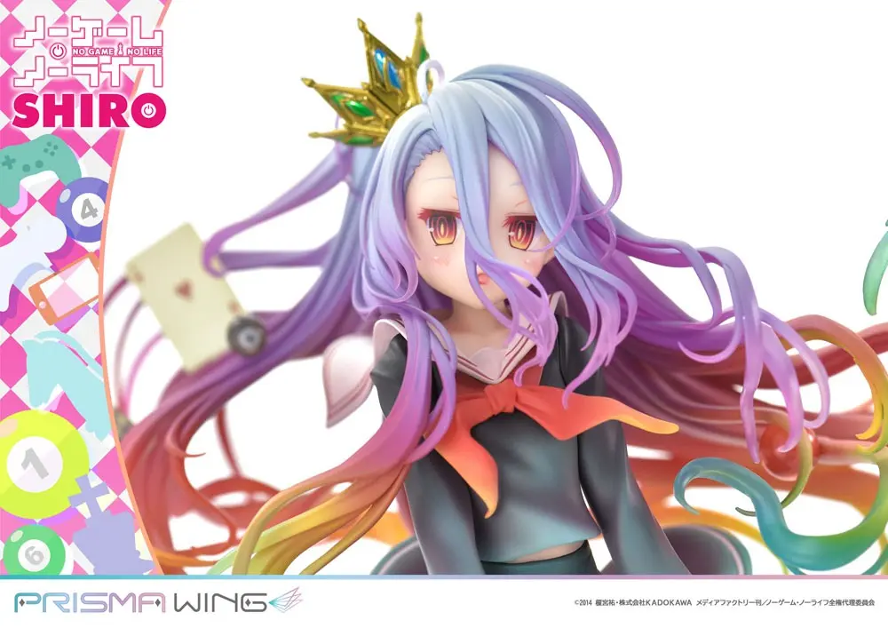 No Game No Life Prisma Wing PVC Kip 1/7 Shiro 27 cm fotografija izdelka