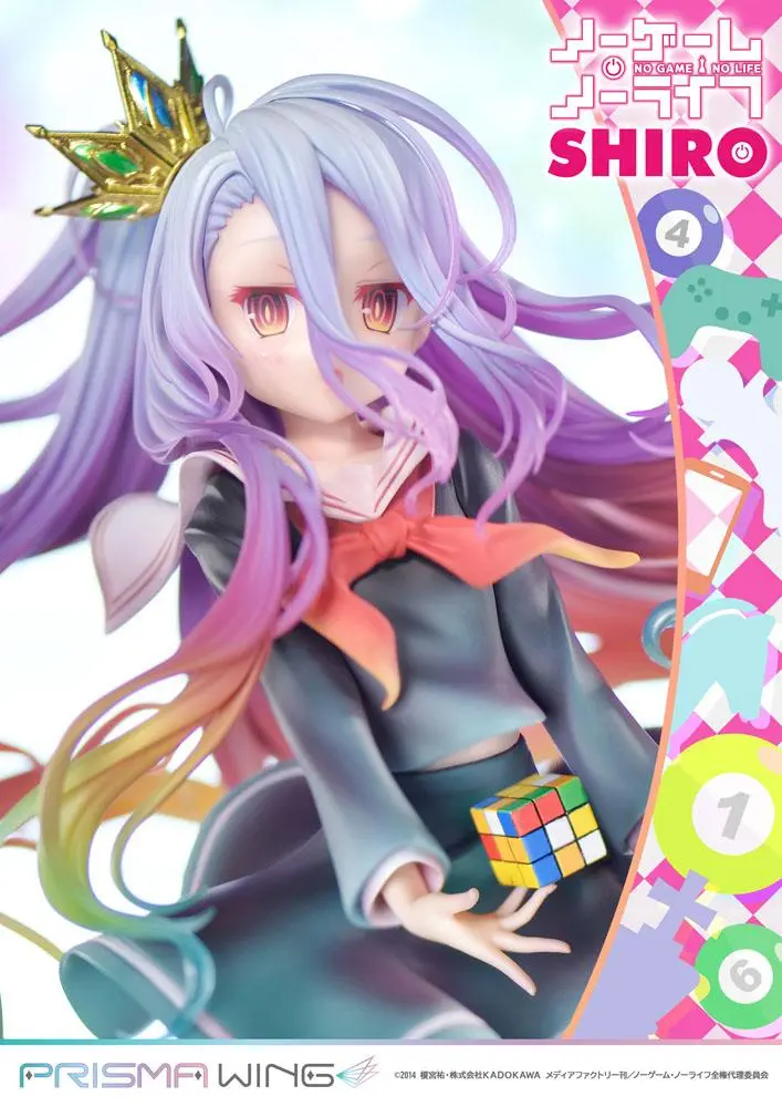 No Game No Life Prisma Wing PVC Kip 1/7 Shiro 27 cm fotografija izdelka