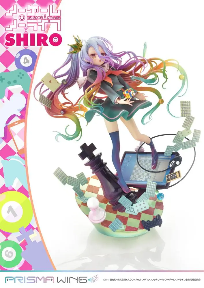 No Game No Life Prisma Wing PVC Kip 1/7 Shiro 27 cm fotografija izdelka