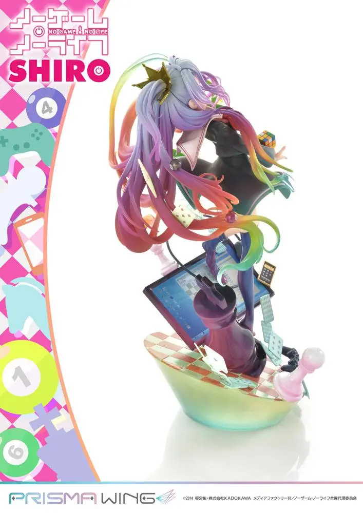 No Game No Life Prisma Wing PVC Kip 1/7 Shiro 27 cm fotografija izdelka