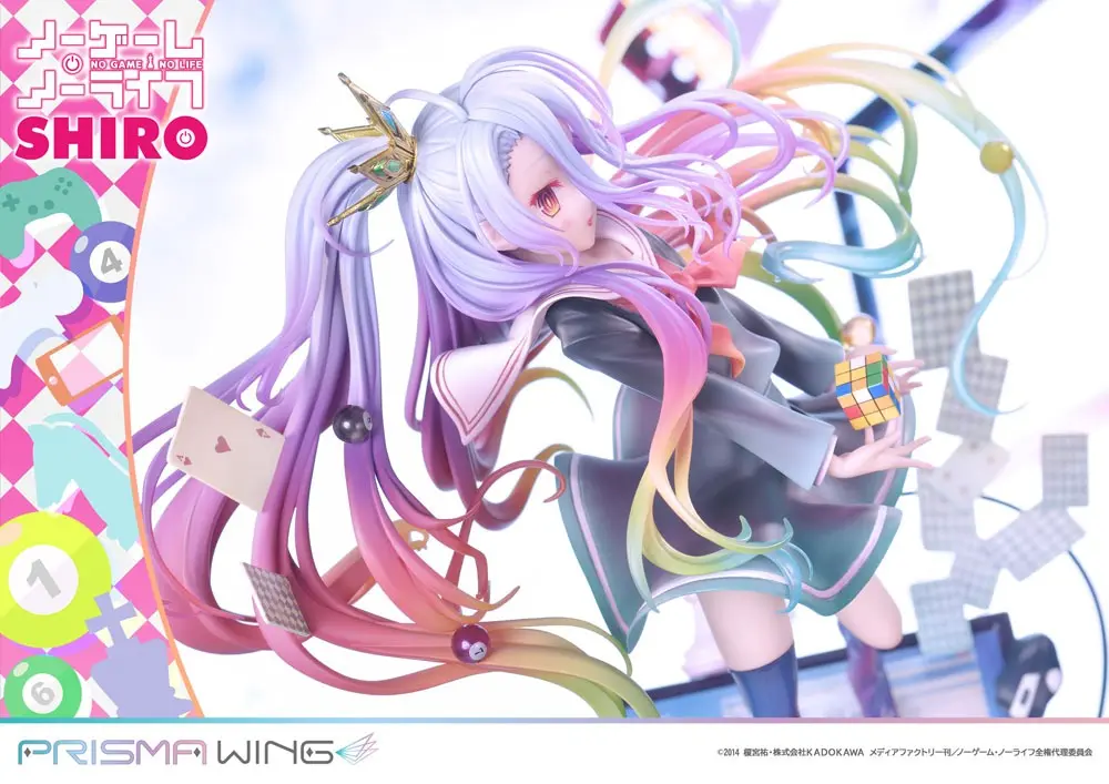 No Game No Life Prisma Wing PVC Kip 1/7 Shiro 27 cm fotografija izdelka