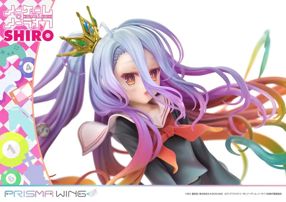 No Game No Life Prisma Wing PVC Kip 1/7 Shiro 27 cm fotografija izdelka