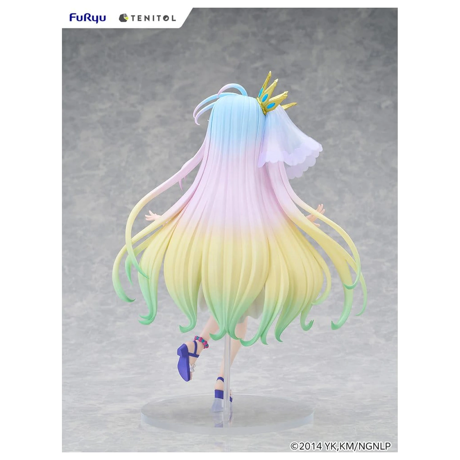 No Game No Life Tenitol Visoka PVC figura Shiro v kopalkah v obleki, različica 29 cm fotografija izdelka