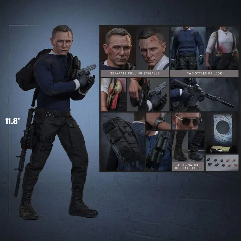 No Time To Die Movie Masterpiece figura 1/6 James Bond (Commando Outfit) Hot Toys Exclusive 30 cm fotografija izdelka