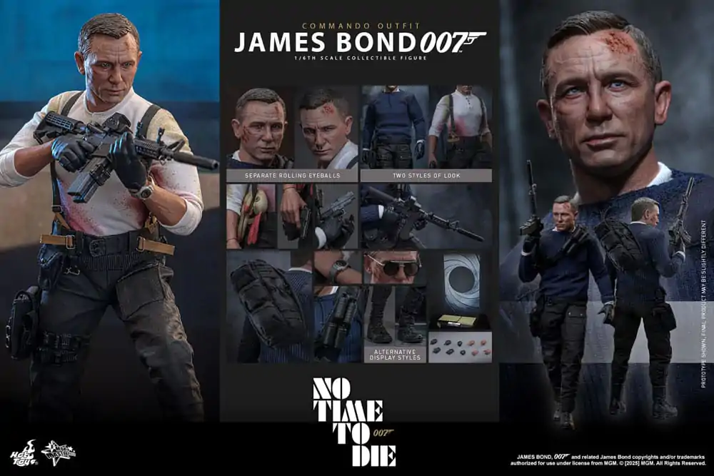 No Time To Die Movie Masterpiece figura 1/6 James Bond (Commando Outfit) Hot Toys Exclusive 30 cm fotografija izdelka