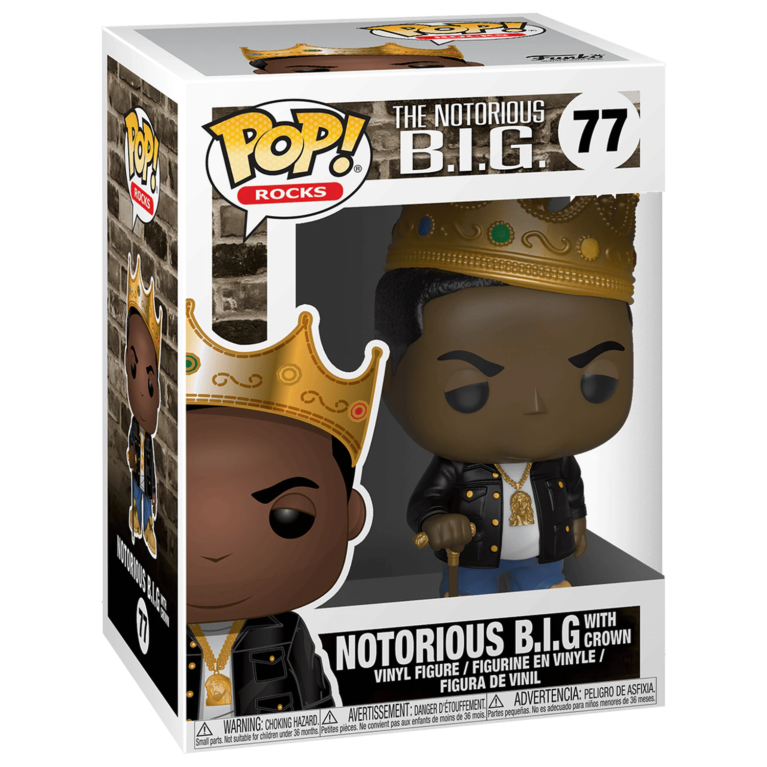 Notorious B.I.G. POP! Rocks vinilna figura Notorious B.I.G. s krono 9 cm fotografija izdelka