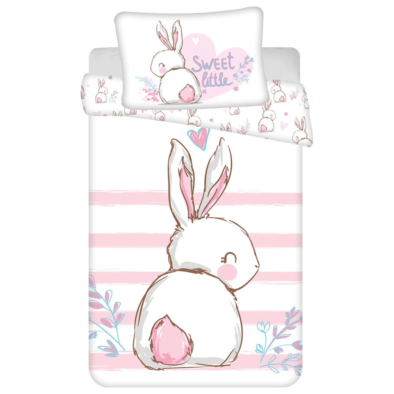 Bunny Sweet otroška, predšolska prevleka za odejo fotografija izdelka