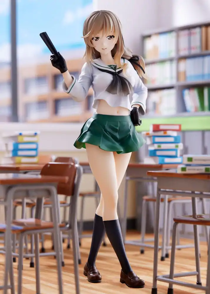 Oarai Girls High PVC Kip 1/7 Chiyo Shimada 25 cm fotografija izdelka