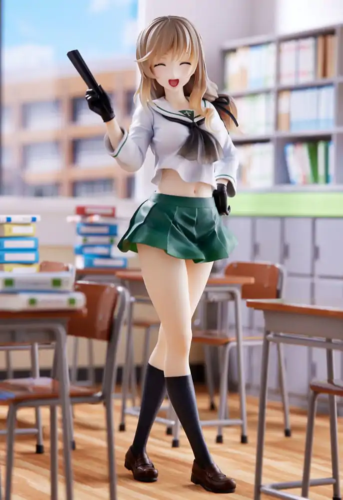 Oarai Girls High PVC Kip 1/7 Chiyo Shimada 25 cm fotografija izdelka