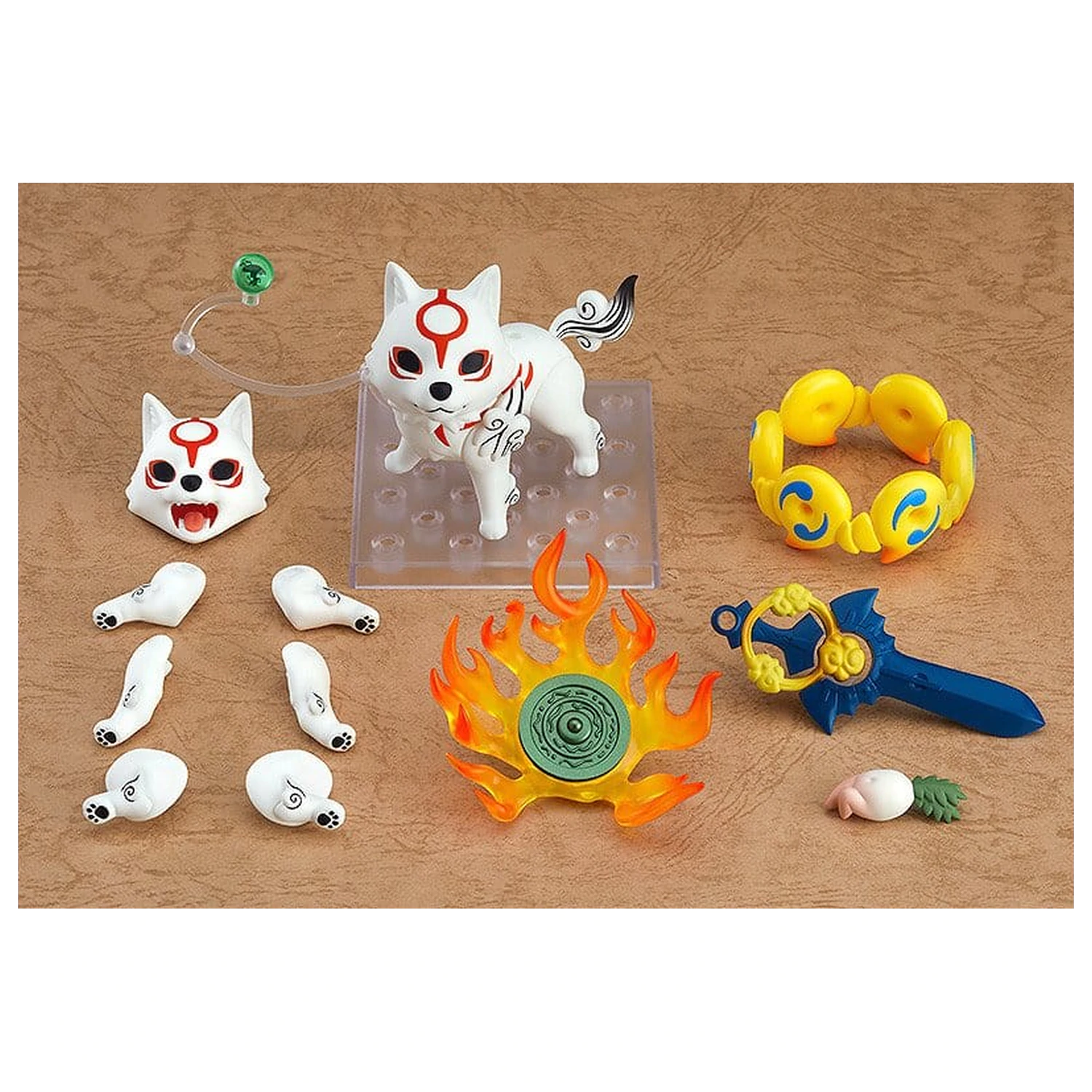 Okami Nendoroid akcijska figura Amaterasu DX Ver. 10 cm fotografija izdelka
