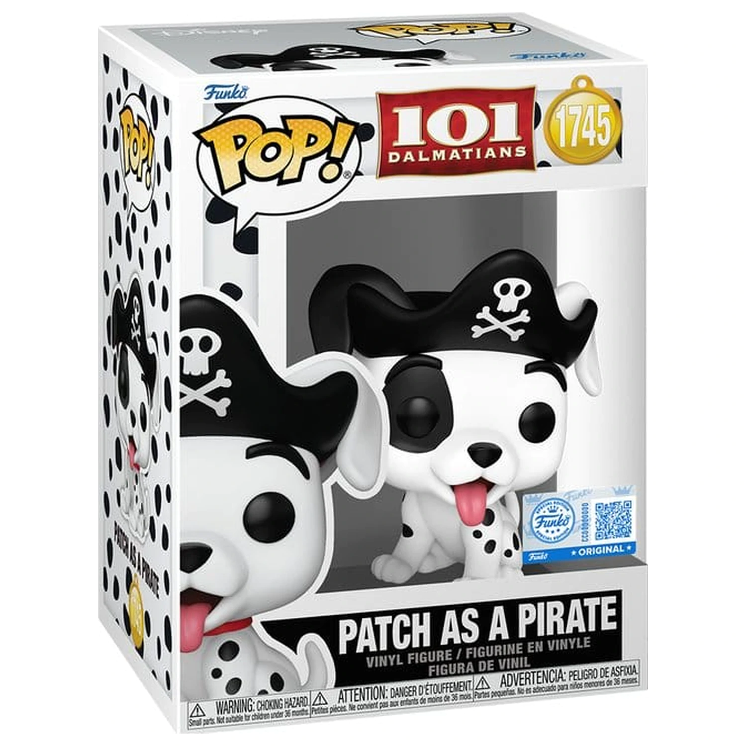 One Hundred and One Dalmatians Funko POP! figura Patch (Pirate Costume) 9 cm fotografija izdelka